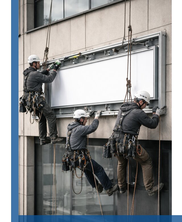 Профессиональный монтаж светового короба под ключ в Пензе