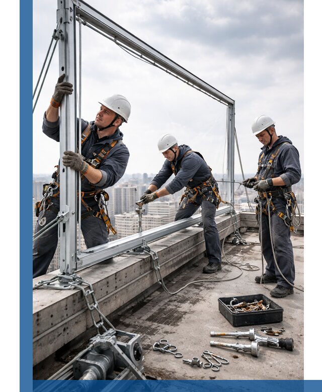 Монтаж крышных рекламных конструкций под ключ в Пензе