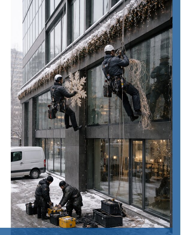 Демонтаж новогоднего оформления в Пензе от 5646 р. | ВЫСОТНИК-Пнз