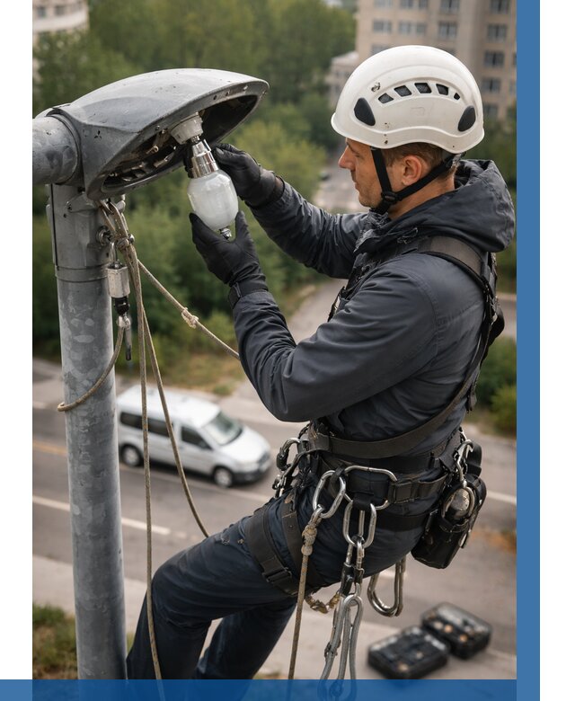 Замена ламп на высоте в Пензе от 2566 р. | ВЫСОТНИК-Пнз