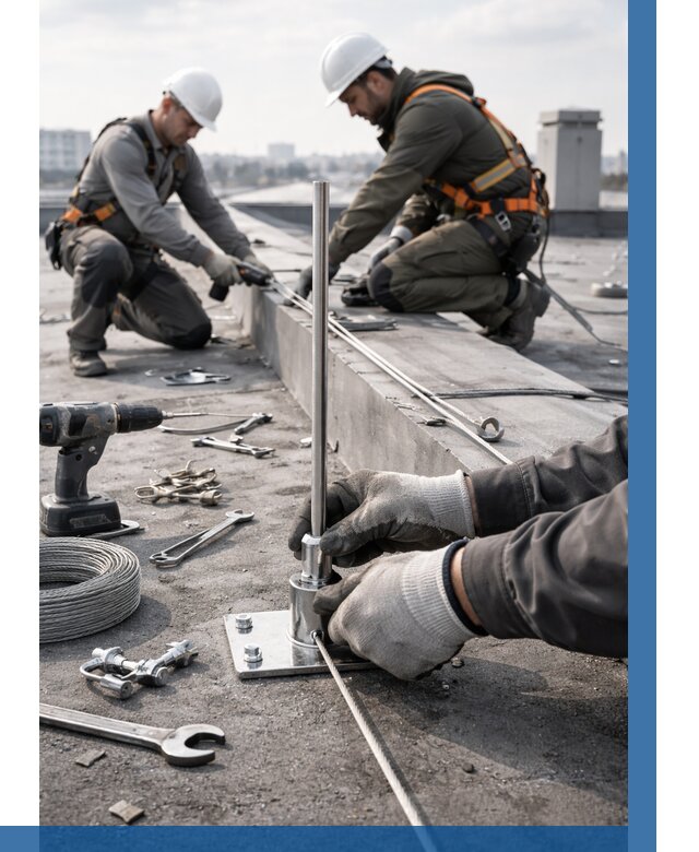 Монтаж молниезащиты на кровле в Пензе цена от 25663 р. | ВЫСОТНИК-Пнз