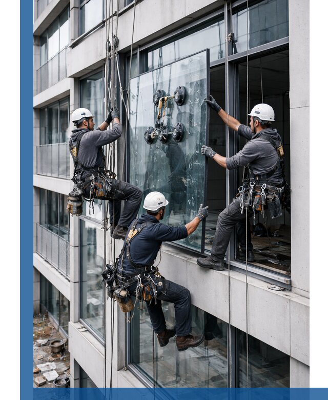 Фасадное остекление и монтаж витражей зданий в Пензе под ключ