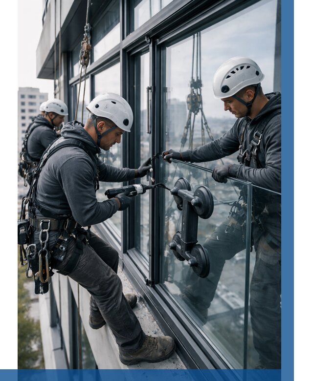 Витражное остекление зданий в Пензе от 3593 р. | ВЫСОТНИК-Пнз