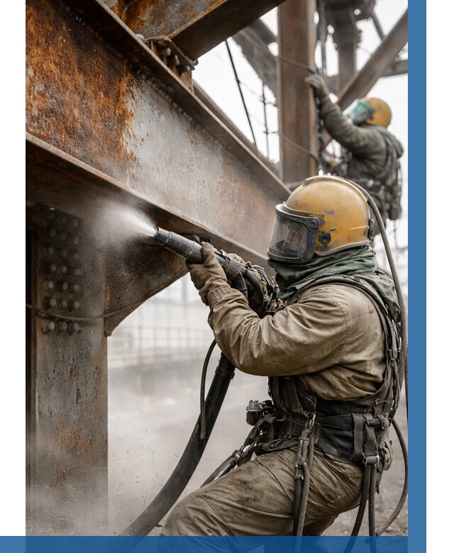 Пескоструйная очистка металлоконструкций в Пензе по 616 р. ВЫСОТНИК-Пнз