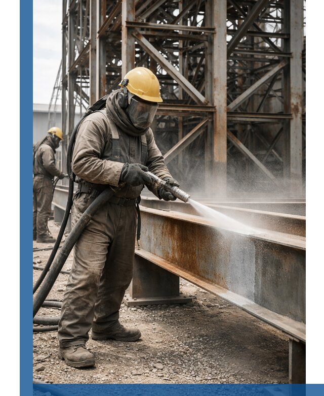 Пескоструйная очистка металлоконструкций в Пензе промышленная