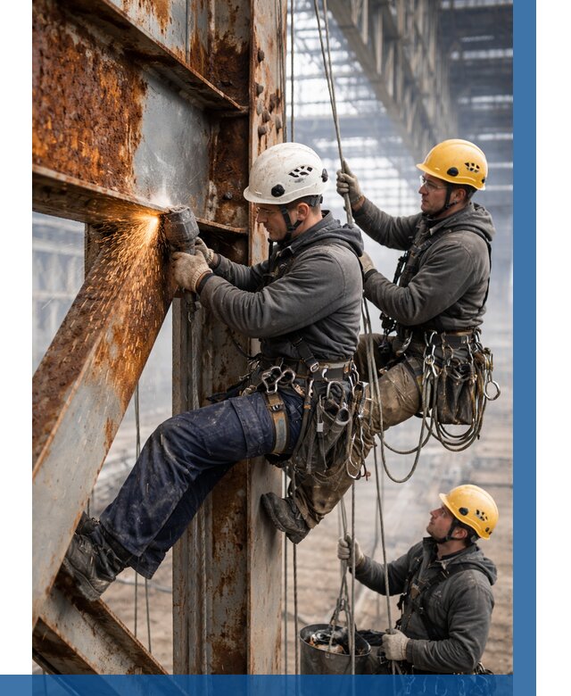 Зачистка металла от ржавчины в Пензе от 359 р. | ВЫСОТНИК-Пнз