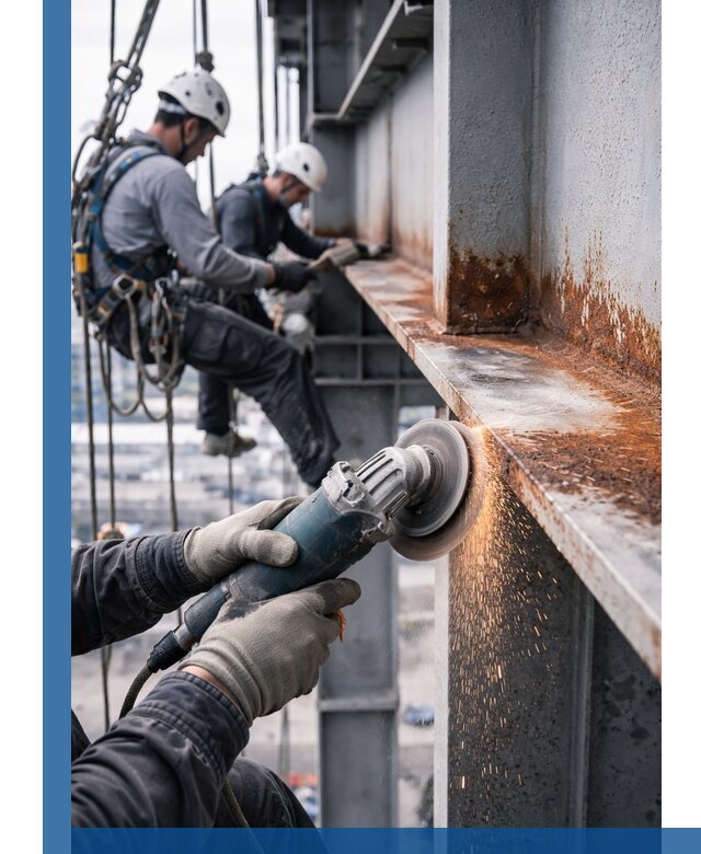 Зачистка металла от ржавчины и подготовка поверхностей в Пензе