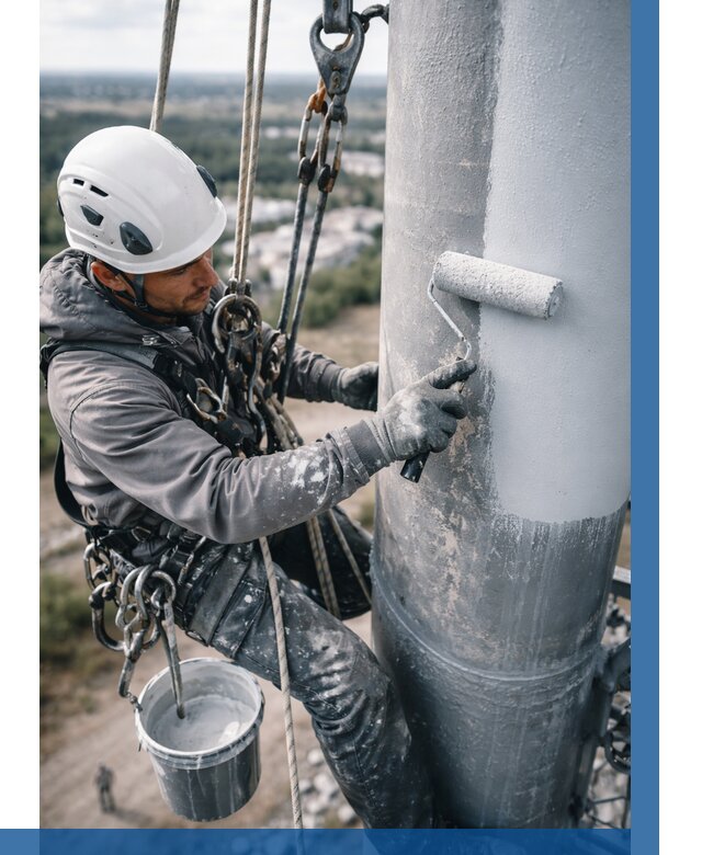 Покраска мачт связи под ключ в Пензе от 873 р. | ВЫСОТНИК-Пнз