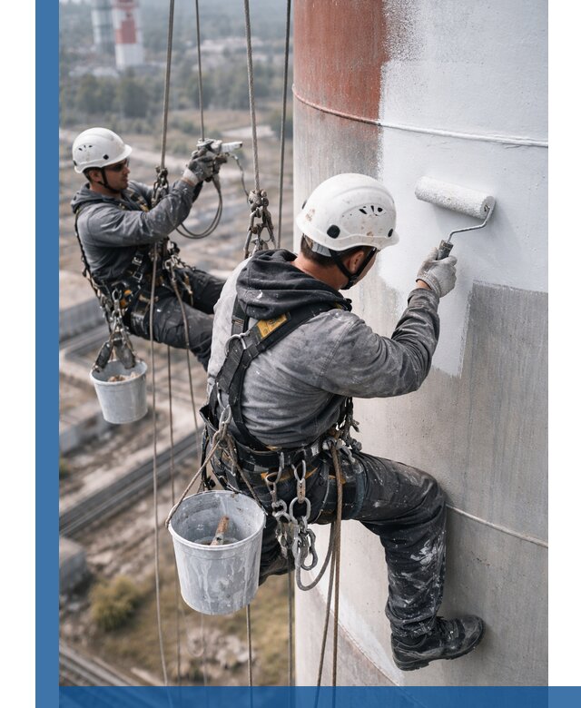 Покраска дымовых труб в Пензе: антикоррозийная защита и восстановление