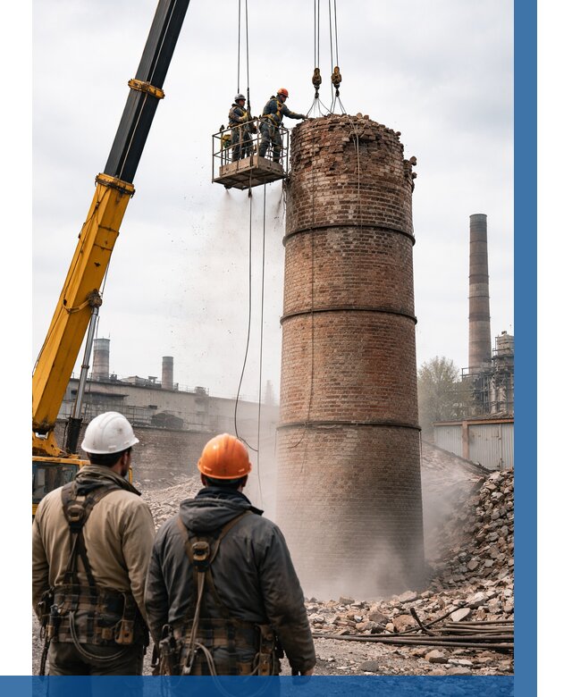 Демонтаж дымовой трубы в Пензе от 92385 р. | ВЫСОТНИК-Пнз, смета