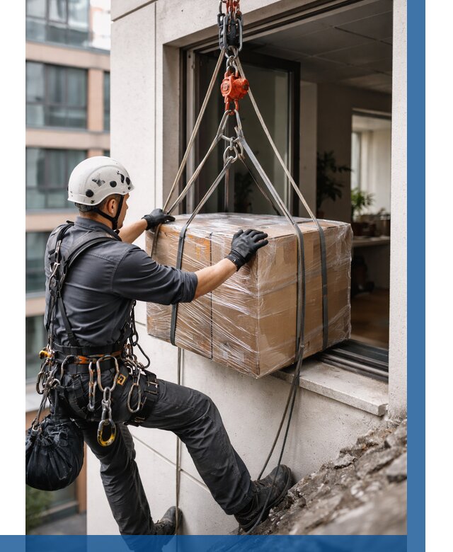 Подъем груза через окно в Пензе от 4619 р. | ВЫСОТНИК-Пнз