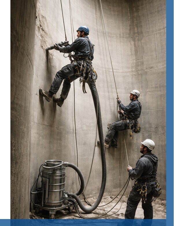 Зачистка силосов в Пензе от 4619 р. Договор и смета ВЫСОТНИК-Пнз