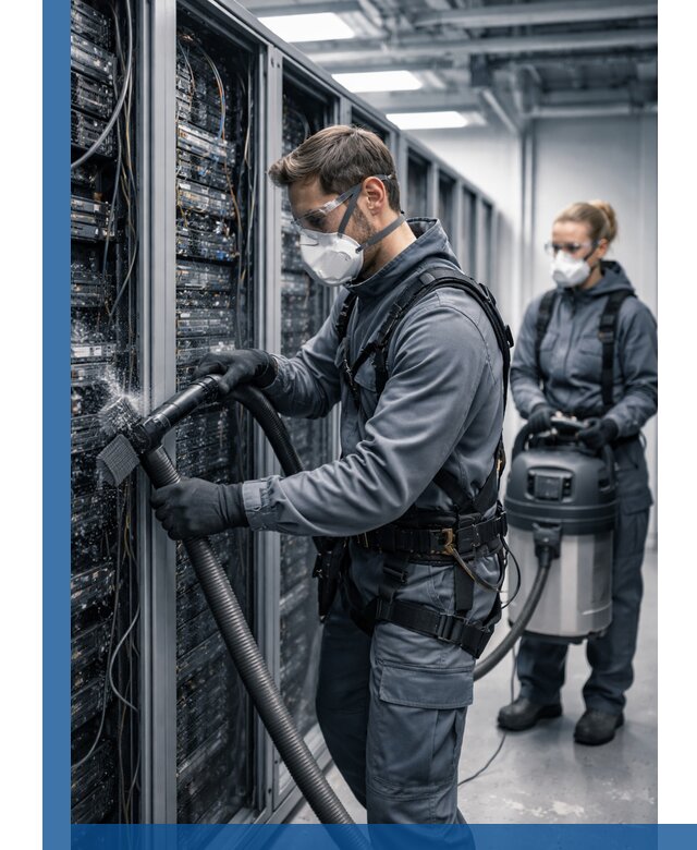 Обеспыливание серверной комнаты в Пензе, профессиональная очистка