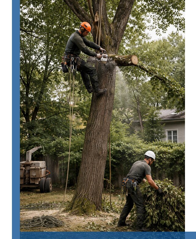 Кронирование деревьев в Пензе, безопасная высотная обрезка
