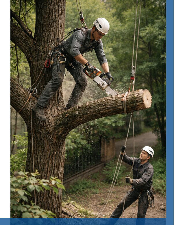 Спил деревьев альпинистами в Пензе от 8212 р. | ВЫСОТНИК-Пнз