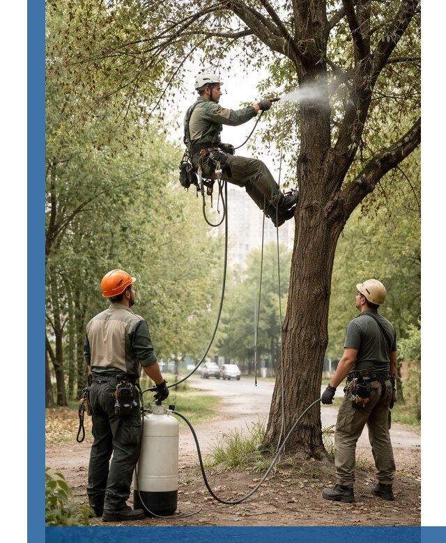 Обработка деревьев от вредителей в Пензе профессиональная защита