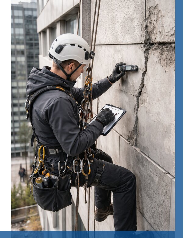 Обследование фасада альпинистами в Пензе от 123 р. | ВЫСОТНИК-Пнз