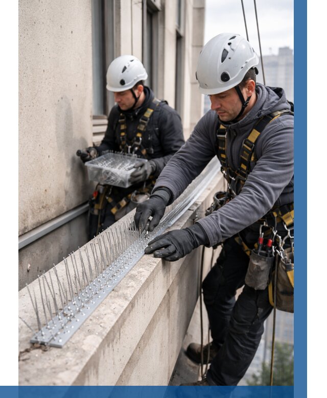 Установка шипов от птиц в Пензе от 873 р. | ВЫСОТНИК-Пнз